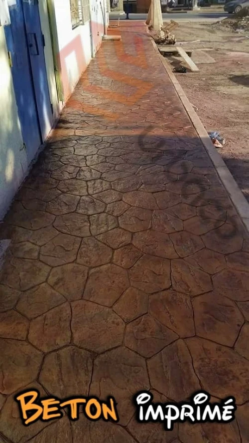 Béton imprimé