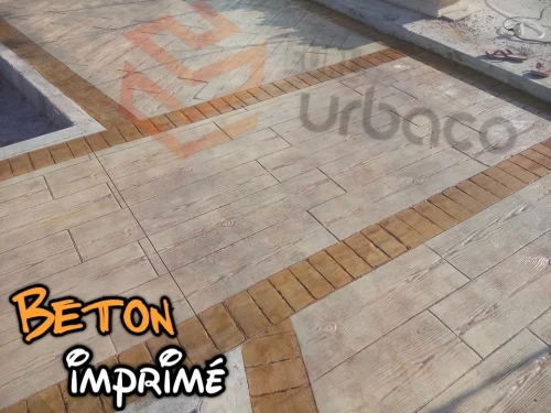 Béton imprimé