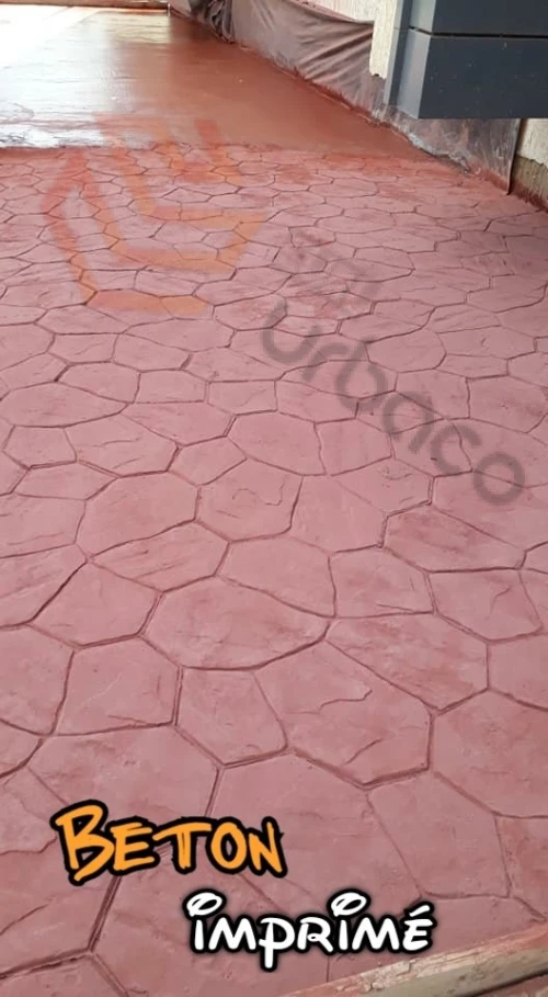 Béton imprimé