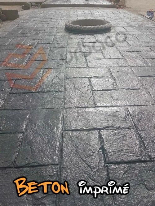 Béton imprimé