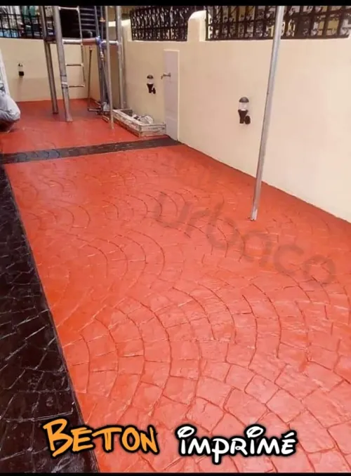 Béton imprimé