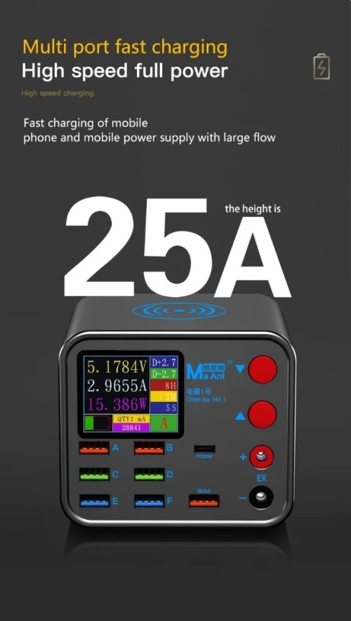 chargeur sans fil à 8 ports