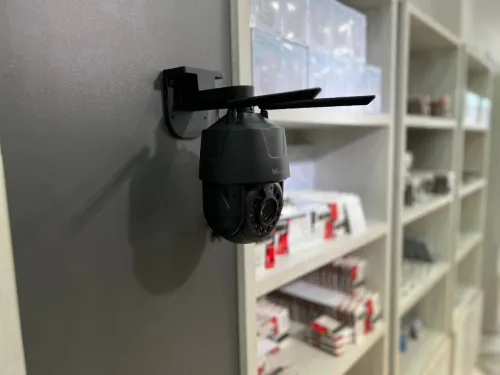 Caméra de sécurité WISTINO 4K Ultra HD PTZ zoom réel