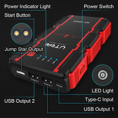 Jump Starter Booster  Batterie de secours