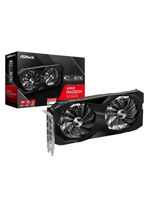 CARTE GRAPHIQUE RX6600 CHALLENGER 8GB BLACK ASRock