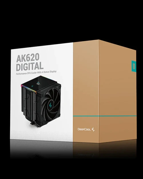 VENTILO DEEPCOOL AK620 DIGITAL BLACK/WHITE