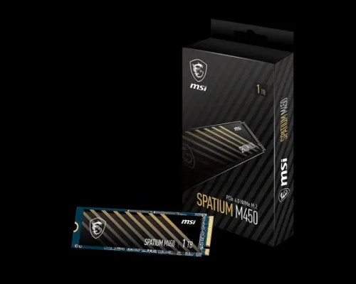 SSD NVME M.2 MSI SPATIUM M450 1000GB PCIE 4