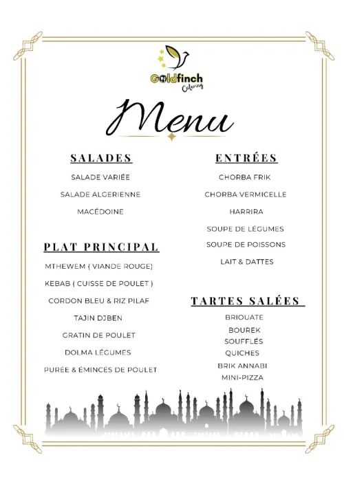 Catering/ Traiteur / Livraison Repas