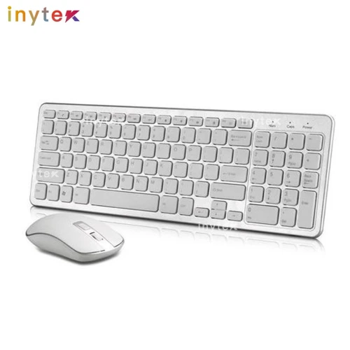 Clavier et Souris sans fils GKM 520 noir et blanc 