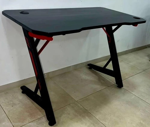 Bureau Gaming KIRO SIMPLE Noir 140cm en BOIS