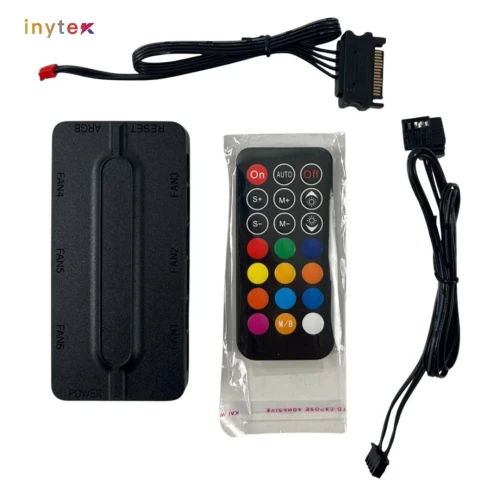 Contrôleur & Télécommande NOX PWM + ARGB 3 Noir
