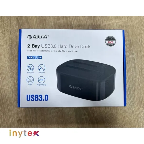 RACK HDD DOCKING USB DISQUE DUR 2.5"+3.5" USB 3.0  ORICO 2 Baies Boitier Disque Dur Jusqu'à 40 to