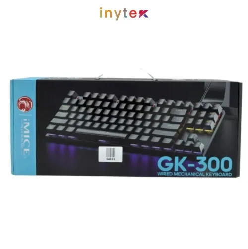 CLAVIER MECANIQUE GAMING IMICE GK-300 BLACK BLUE_SWITCH RGB