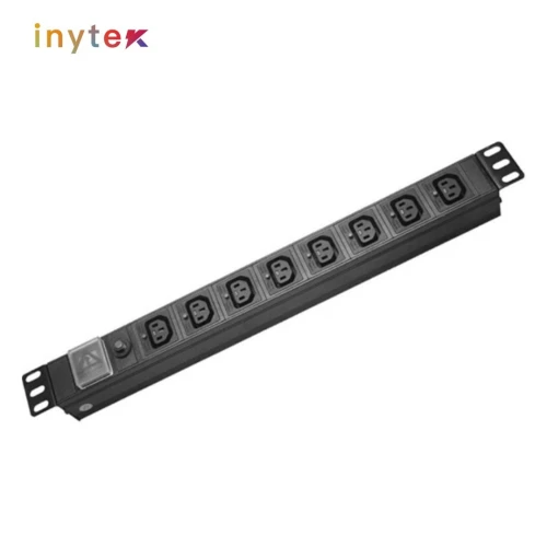 BANDEAU D'ALIMENTATION EN ALIMINUM NOIR 08 Sortie Onduleur 16A CABLE 2M