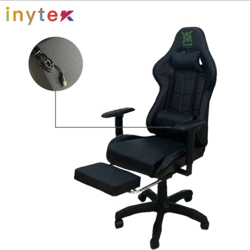  Chaise Gaming RAZER Noire avec Repose-Pieds