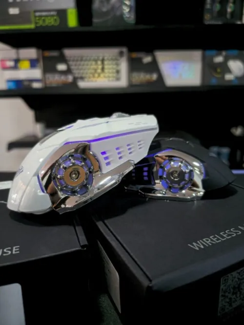 SOURIS GAMING SANS FIL RECHARGABLE RGB AULA SC100 NOIRE / BLANCHE