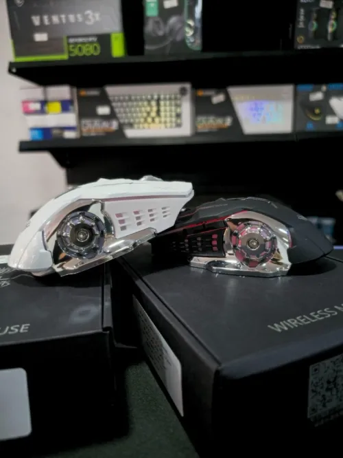 SOURIS GAMING SANS FIL RECHARGABLE RGB AULA SC100 NOIRE / BLANCHE