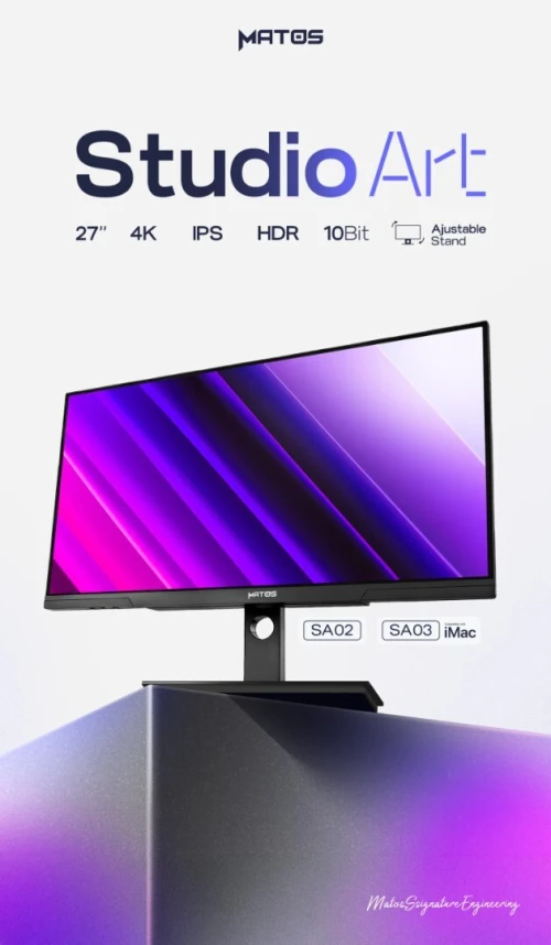 ECRAN MATOS 27" STUDIO ART SA03 PROFESSIONEL 4K IPS