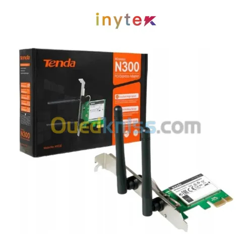 CARTE RÉSEAU TENDA PCI EXPRESS300M WIRELESS N300 W322E