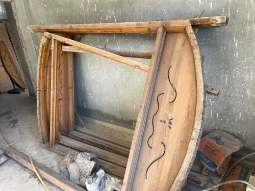 Port balcon en bois