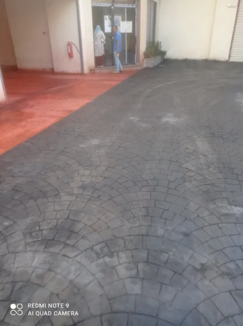 Travaux béton imprimé et aménagement