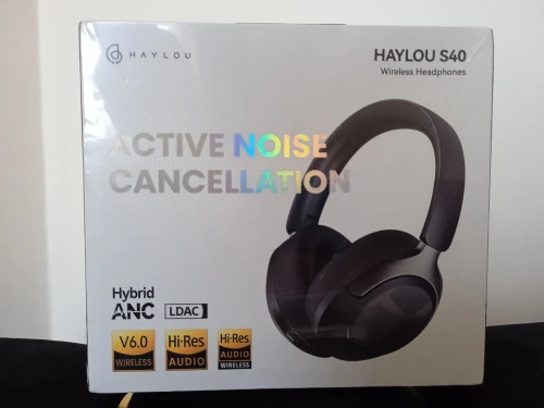 HAYLOU S40 ANC Wireless Headphone 50dB Noise Canceling Hi-Res 3D Spatial Audio Earphone with LDAC Bluetooth 6.0 Over Ear Headset