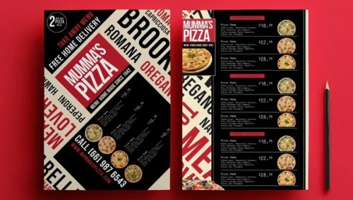 Menu Restaurant قائمة الطعام