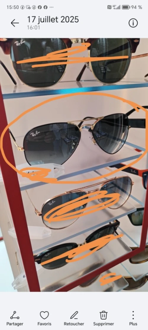 Lunette ray ban 