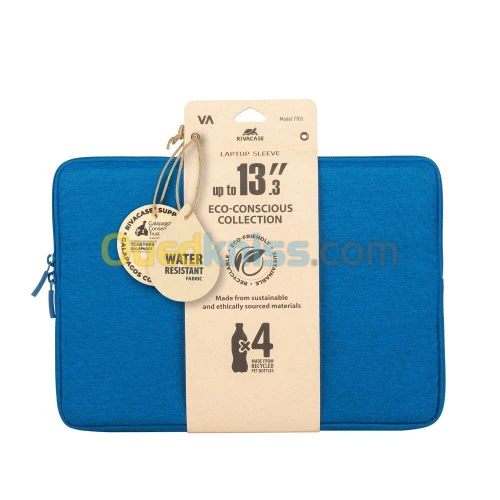 HOUSSE ECO POUR LAPTOP 13.3-14" RIVACASE 7703 AZURE BLUE 