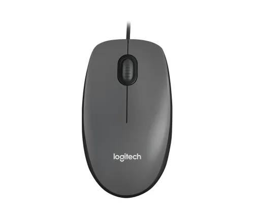 Souris Logitech M100 USB Filaire Haute Précision Plug & Play Design Ambidextre Souris Bureau PC Portable Fiable Confortable et Durable