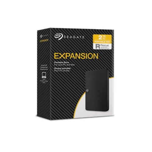 Seagate Expansion 2 To Disque dur externe portable USB 3.0 pour PC Mac stockage rapide et simple