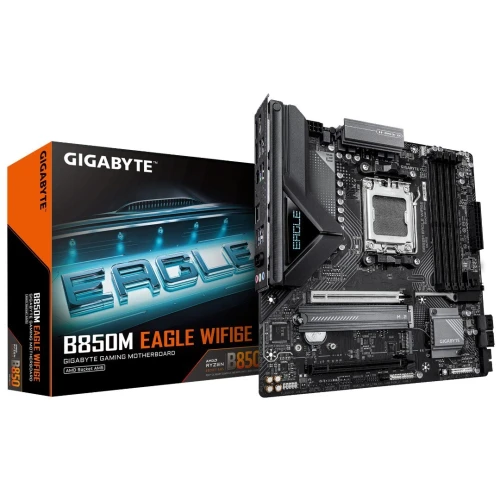 CARTE MERE B850M EAGLE WIFI6E GIGABYTE AMD SOCKET AM5 AMD RYZEN 9000 8000 7000 SERIES WIFI6 DUAL 4 DDR5 8000 OC EXPO