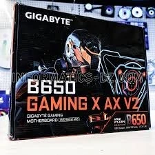 Carte Mère Gigabyte B650 Gaming X AX V2 AM5 DDR5 PCIe 5.0 WiFi 6E Gaming Haute Performance pour AMD Ryzen 7000 8000 9000 Ultra Rapide Stable et Fiable