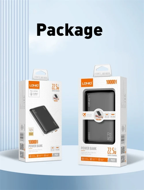 POWER BANK LDNIO 10000MH PQ25 22.5W