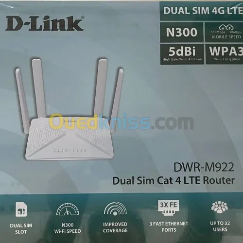 MODEM D-LINK DUAL SIM 4G LTE N3005DBI_DWR-M922
