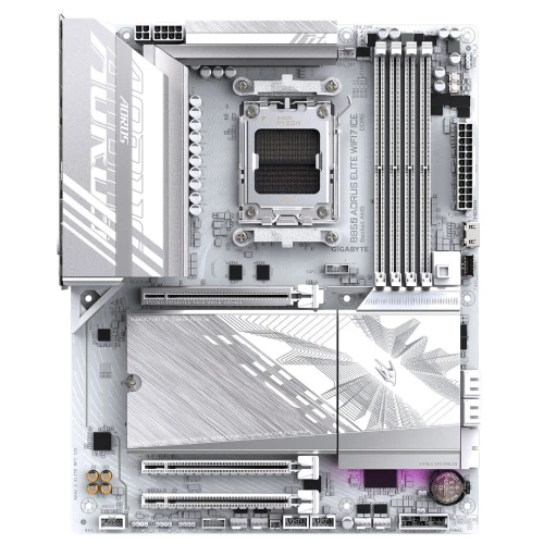 CARTE MERE B850 AORUS ELITE WIFI7 ICE GIGABYTE SOCKET AM5 RYZEN 9000 8000 7000 SERIES WIFI 7 DUAL 4 DDR5 8200+OC EXPO