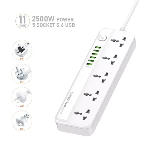 MULTIPRISE LDINIO SC5614 6USB 05 SORTIE 2500W