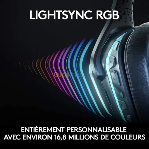 Logitech G935 Lightsync casque gaming sans fil micro intégré RGB audio immersif PC et consoles