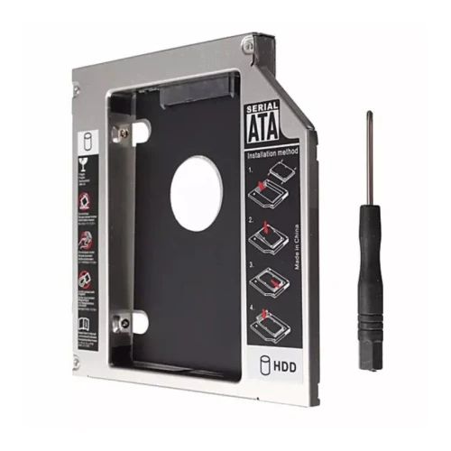 Caddy Second HDD 12.7mm SATA pour Laptop Adaptateur SSD HDD Haute Performance