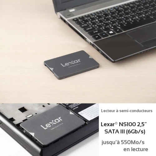 DISQUE DUR INTERNE LEXAR 2.5 SATA  SSD 6GB/S 1TO NS100