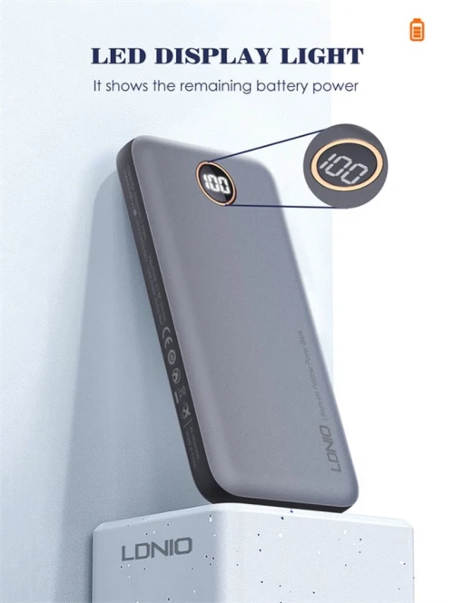 Power Bank Ldinio P10 10000 mAh Batterie Externe Mobile