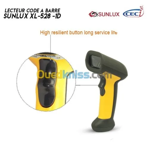 SCANNER LECTEUR CODE BARRE INDUSTRIEL DIRECTIONNEL XL528 RAPIDE FIABLE & PERFORMANCE PRO