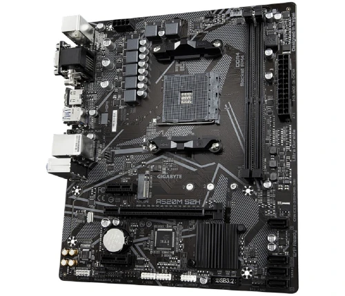 CARTE MERE A520M S2H AMD SCKET AM4 3TH GEN AMD RYZEN 5000 DUAL 2 DDR4 4266