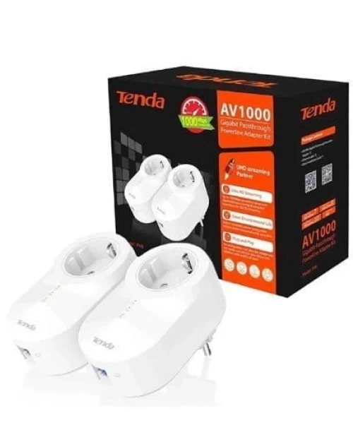 PRISE CPL TENDA PH6 AV1000 INTERNET HAUTE VITESSE SUR VOTRE RÉSEAU DOMESTIQUE