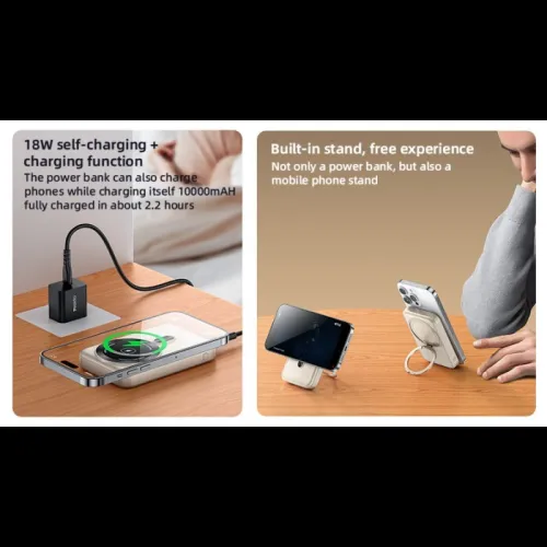 Power Bank Yesido YP60 Wireless Fast Charge 10000 mAh 15W Batterie Externe Mobile