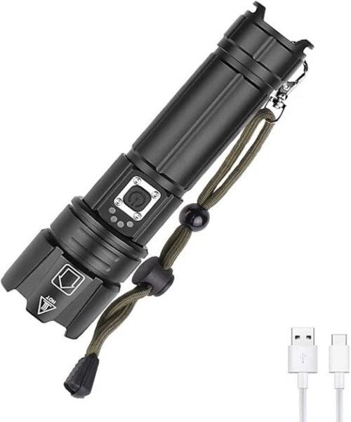Torche Super Light rechargeable Flashlight forte eclairage portabl
