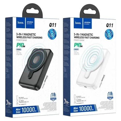Power Bank Hoco Q11 Wireless Fast Charge 10000 mAh Batterie Externe Mobile