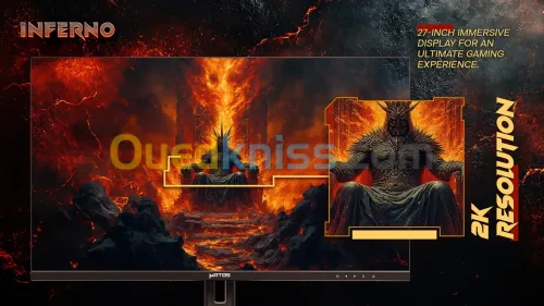 ECRAN MATOS INFERNO 27 POUCES MSG274-01 IPS 2K 180HZ HDR600