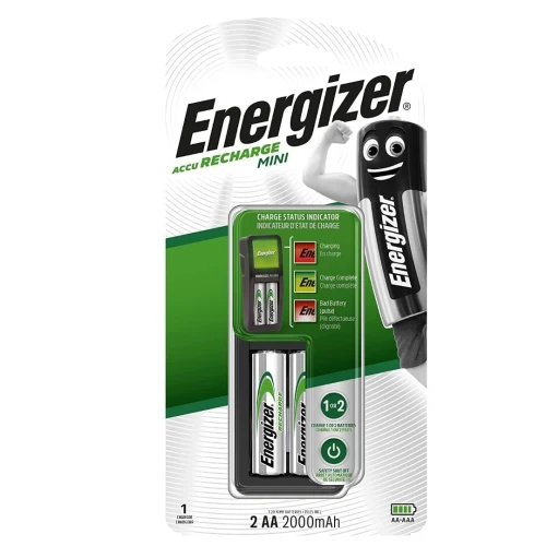 CHARGEUR ENERGIZER MINI 2AA 2000MAH