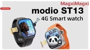 Montre connectee Modio ST13 4G Android ecran 2.2 pouces 64Go avec 3 bracelets